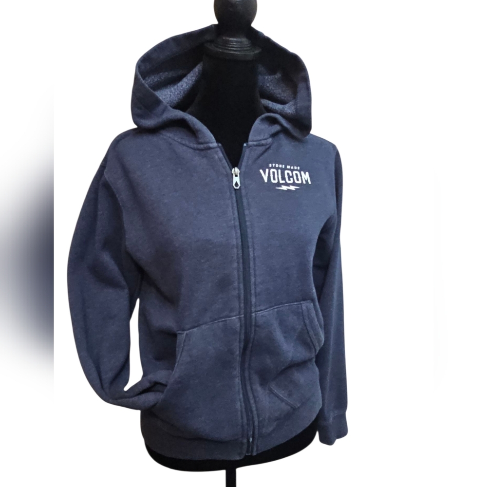 Volcom Zip Up Blue Hoodie Jacket - Picture 2 of 12